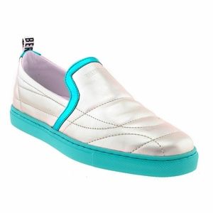 Bikkemberg Leather Slip on Flat Sneakers 39 Shoes